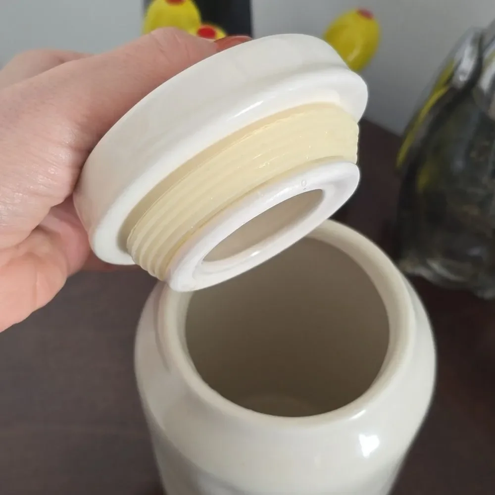 Rae Dunn | Ceramic Canister Jar - Cream 